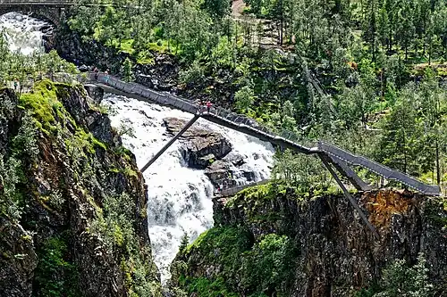 Brücke über den Vøringsfossen