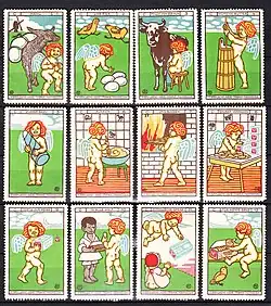 Reklamemarken-Serie für Bahlsen (1913)