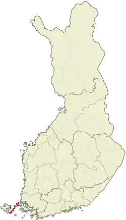 Lage von Åländer Schären in Finnland