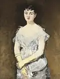Édouard Manet: Jeune femme en robe du bal