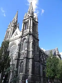 Blick auf die Kirche