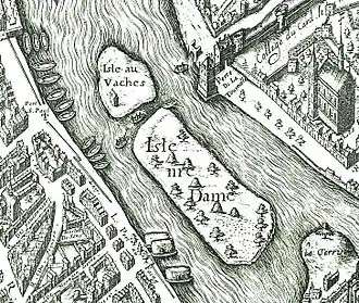 1609 existierte der Turm bereits nicht mehr, wie der Stadtplan von Vassalieu von 1609 zeigt.