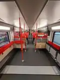 ÖBB 4736 Innenraum mit Multifunktionsbereich (Unterdeck)