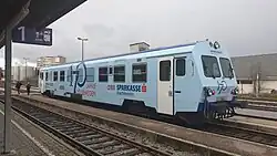 5047 061 mit Ganzreklame 170 Jahre Sparkasse Oberösterreich in Braunau am Inn