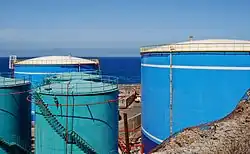 Öltanks des Kraftwerks