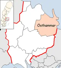 Lage der Gemeinde Östhammar