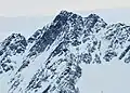 Östliche Knotenspitze (links) und Kreuzspitze (rechts) von Norden