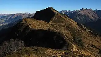 Östlicher Ochsenhofer Kopf vom Westlichen Ochsenhofer Kopf (1950&nbsp;m)