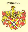 Wappen derer von Oettingen (aus Siebmachers Wappenbuch)