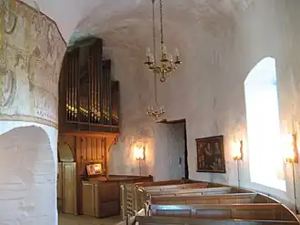 Blick auf die Orgel