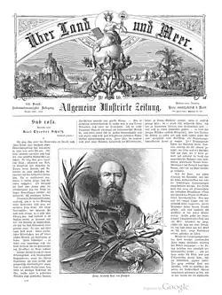 Erste von Otto Baisch redigierte Ausgabe von Über Land und Meer, Juni 1885.