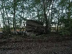 Betonreste eines Sendemasts