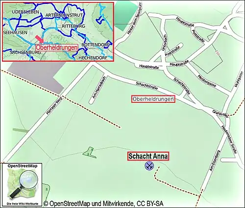 Lage Schacht „Anna“