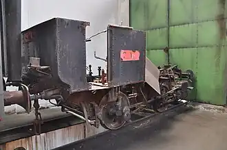 210.001 im zerlegten Zustand im Depot Chomutov des NTM (2010)