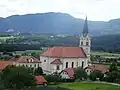 Pfarrkirche Johann Baptist in Čadram, Slowenien