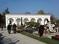Arkadenbau im Friedhof von Čakovec, Kroatien