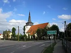Die einst evangelische, jetzt katholische Kirche in Świętajno (Schwentainen)