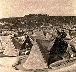 Innenansicht im Zeltlager