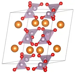 Elementarzelle der α-Modifikation
