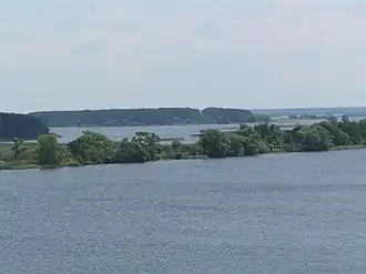 Iwankowoer Stausee nahe dem Zusammenfluss mit der Wolga