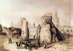 Das Tor im Jahre 1846, Zeichnung von Michael Saschin