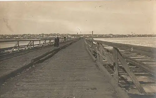 Die Vorgängerbrücke am Beginn des 20.&nbsp;Jahrhunderts