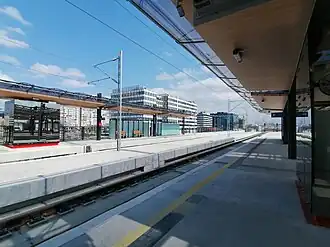 Bahnhof Novi Beograd nach dem Umbau