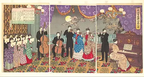 Konzert mit europäischen Instrumenten, 1889