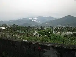 Blick auf das Bergland von Xinshe