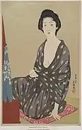 „Frau im Sommer-Kimono“[A 4], 1920