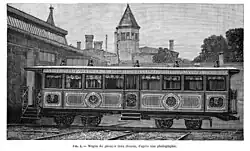 Königlicher Salonwagen beim Hersteller in Lyon