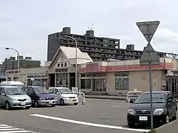 Nordausgang des alten Bahnhofsgebäudes