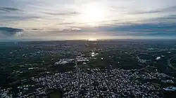 Sonnenuntergang über Guanmiao (Blick nach Westen)