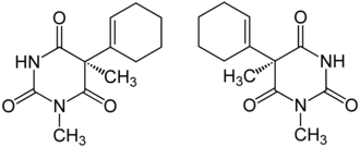 Struktur von (±)-Hexobarbital