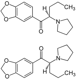Strukturformel von Methylendioxypyrovaleron