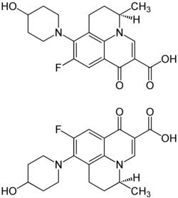 Strukturformel von Nadifloxacin