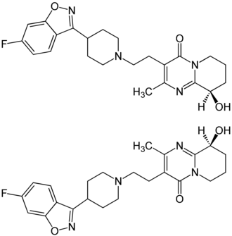 Strukturformel von Paliperidon
