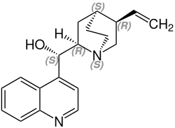 Strukturformel (+)-Cinchonin
