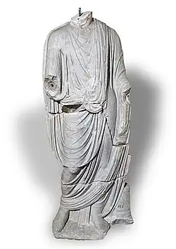 Togatus (Togatragender Mann), weißer Marmor