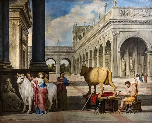 Dedalus und Pasiphae, Jean Lemaire