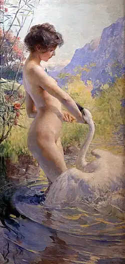 Leda und der Schwan, Antoine Calbet