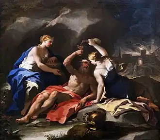 Loth und seine Töchter, Giovanni Battista Lama