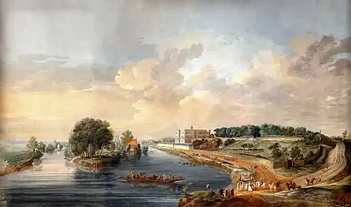 Ansicht des Schlosses des Herzögs von Aiguillon in Veretz, Henri-Joseph Van Blarenberghe