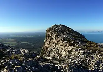 Südwestseite des Gipfels des Puig de Ferrutx