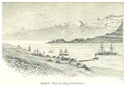 Eskifjörður um 1885
