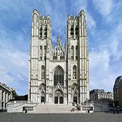 Kathedrale von Brüssel, Fassade des 15. Jahrhunderts