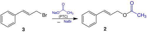 Phasentransferkatalysierte Synthese von Essigsäurezimtester