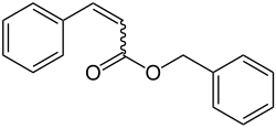 Strukturformel von (EZ)-Benzylcinnamat