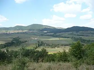 Blick auf den Ruen (Bildmitte)