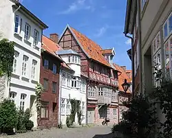 Eine Gasse in der Lüneburger Altstadt